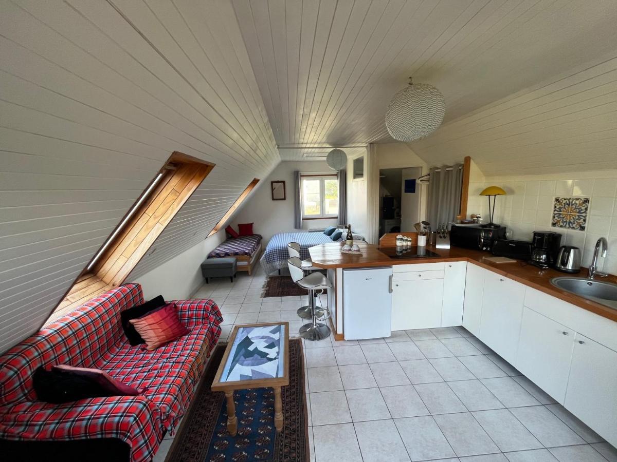 Le Penty à Kerfissien, Studio de plage Cléder Exterior foto